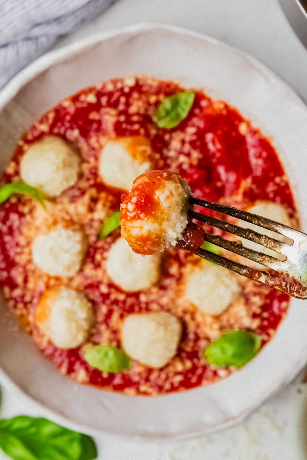 Fit Fusion Hacks Cottage Cheese Gnudi with Marinara Sauce (High Protein)