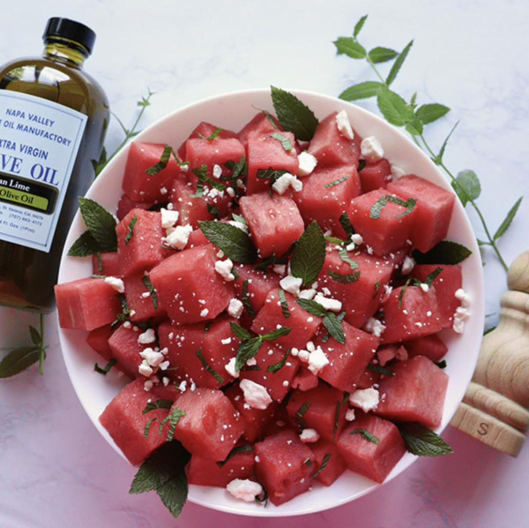 Fit Fusion Hacks Watermelon Mint Salad - SHK