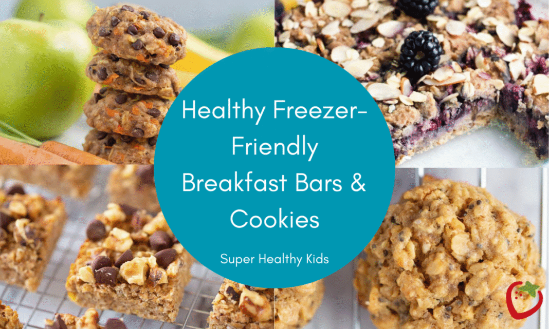 healthy freezer friendly breakfast bars and cookies