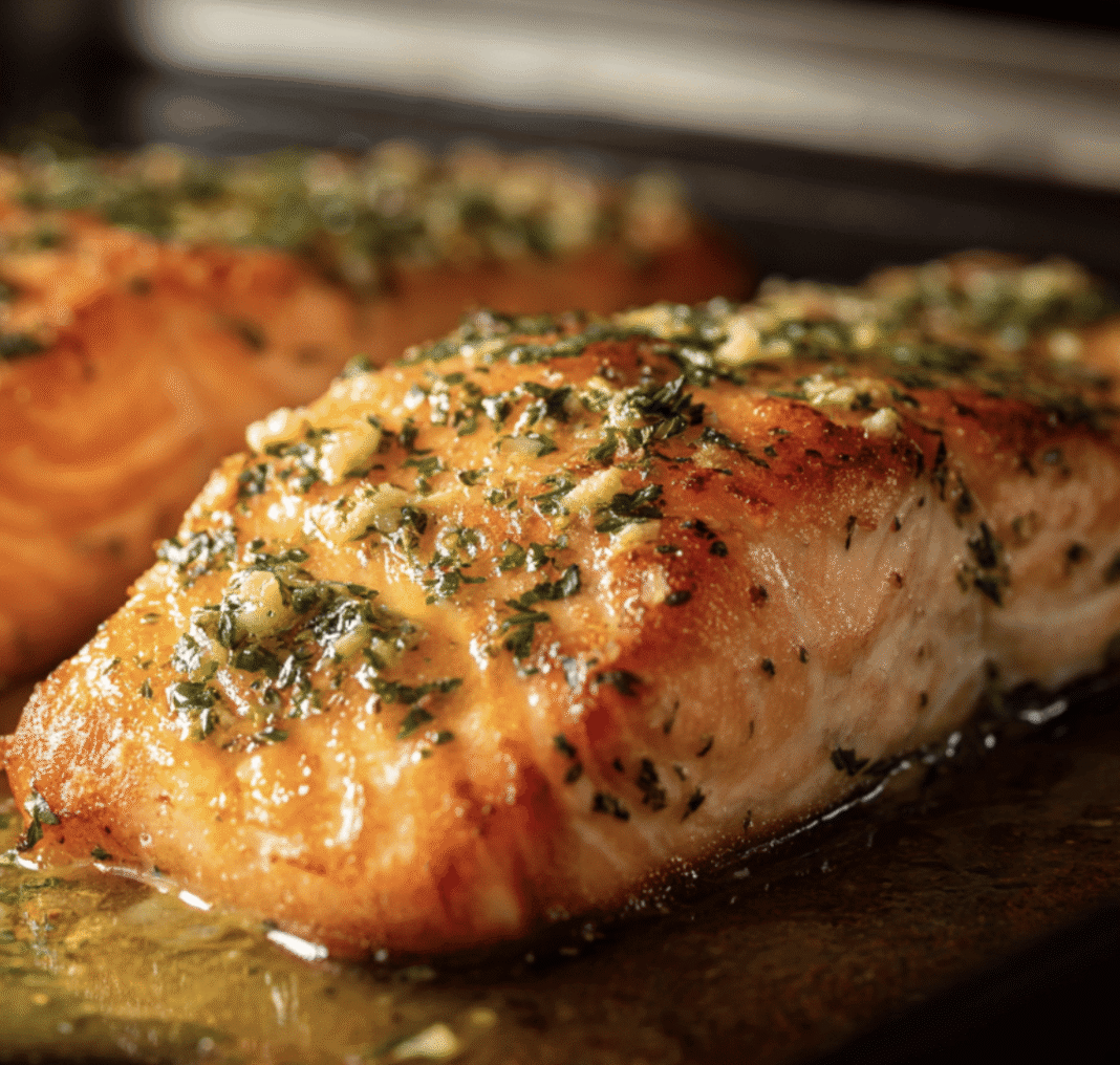 Fit Fusion Hacks Baked Lemon Herb Salmon - SHK