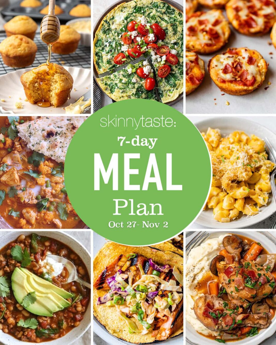 Fit Fusion Hacks Free 7 Day Healthy Meal Plan (Oct. 27-Nov. 2)