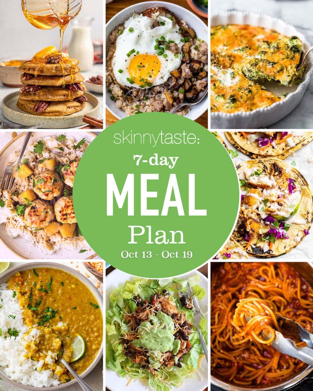 Fit Fusion Hacks Free 7 Day Healthy Meal Plan (Oct. 13-19)