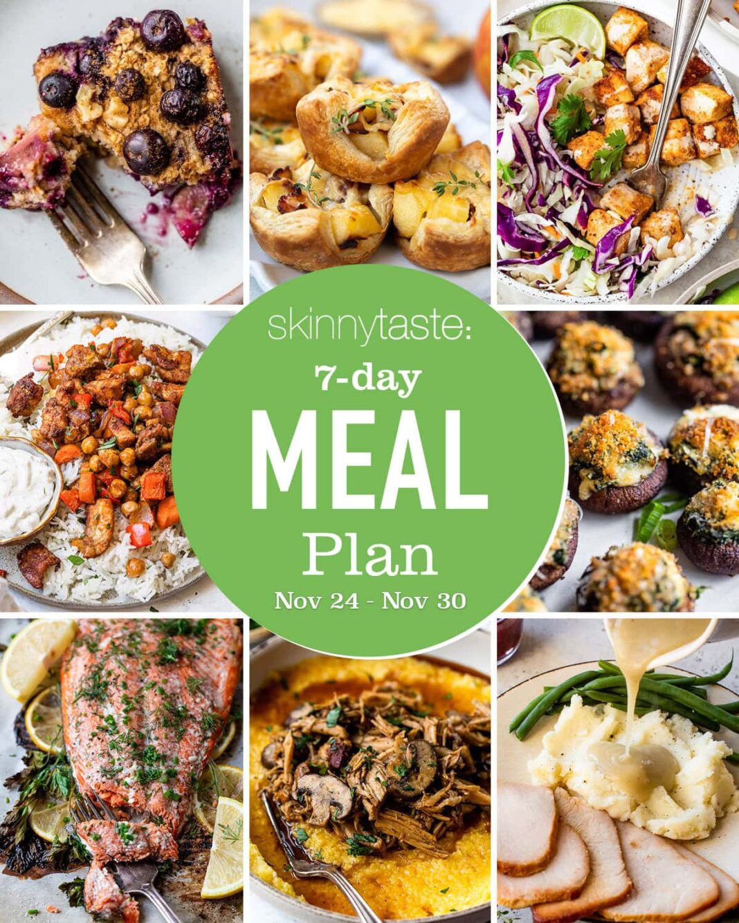 Fit Fusion Hacks Free 7 Day Healthy Meal Plan (Nov. 24-30)