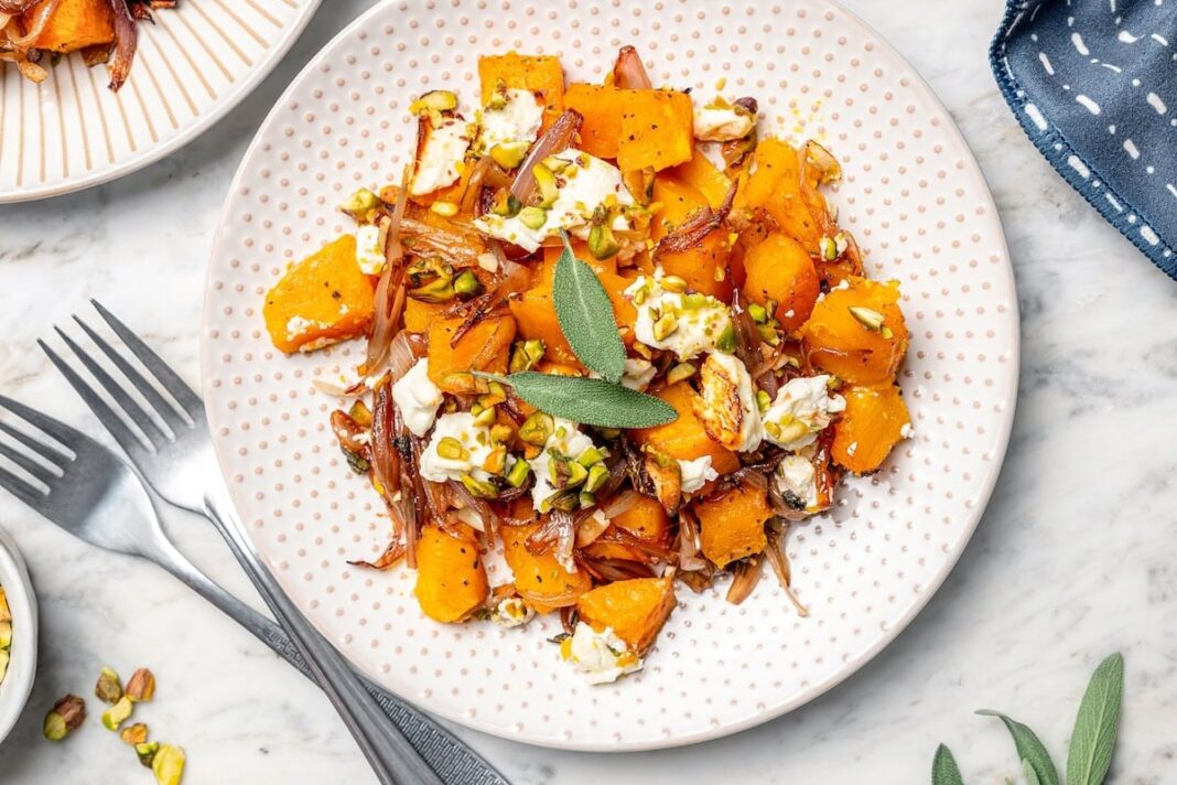 Fit Fusion Hacks Butternut Squash Bake with Goat Cheese