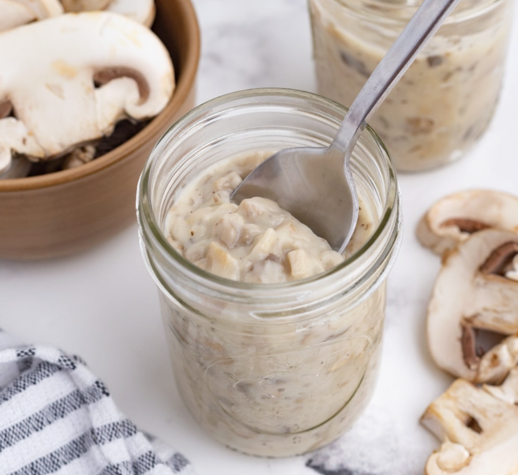 Fit Fusion Hacks Homemade Cream of Mushroom Soup