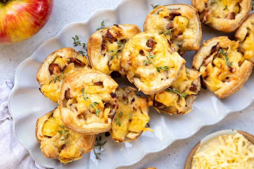 Fit Fusion Hacks Puff Pastry Apple and Bacon Bites (Savory Fall Appetizer)