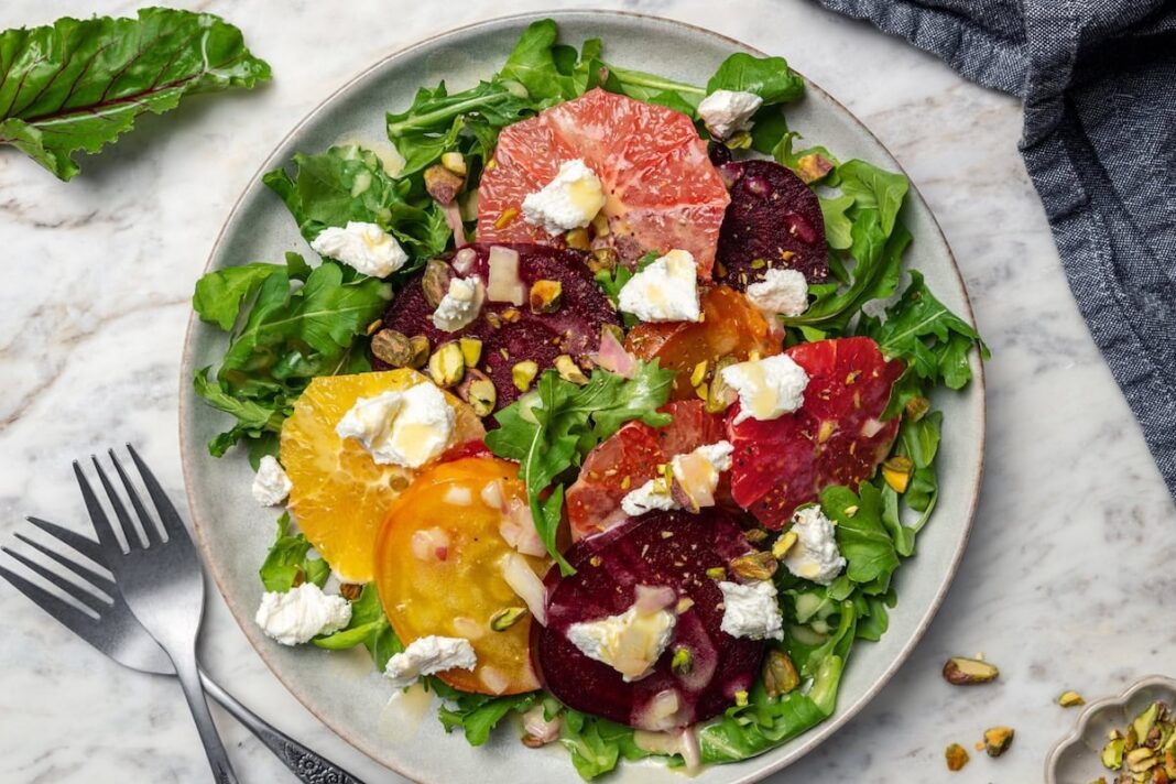 Fit Fusion Hacks Roasted Beet and Citrus Salad With Goat Cheese
